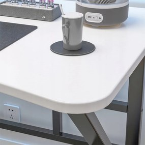 Biurko komputerowe białe gamingowe nowoczesne dla gracza loft duże 120 cm