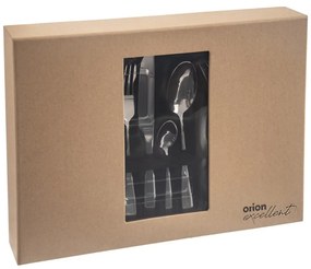 Sztućce 24 szt. ze stali nierdzewnej w kolorze srebra Mirror – Orion