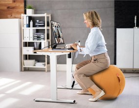 Ergonomiczna piłka do siedzenia ORBIX, musztardowa