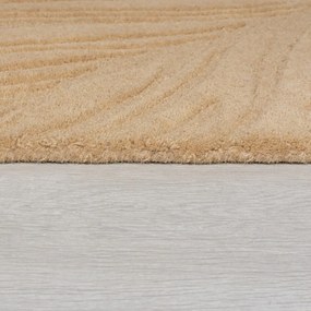 Jasnobrązowy dywan wełniany Flair Rugs Lino Leaf, 120x170 cm