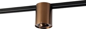 Nowoczesny reflektor szynowy jednofazowy ciemny brąz - Rondoo Up