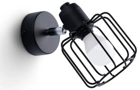 Czarny nowoczesny kinkiet druciany - A152 B2-B25