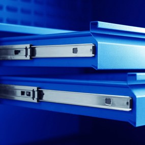 Warsztatowo-narzędziowa szafa metalowa SZYMON, 920 x 1850 x 500 mm, niebieska