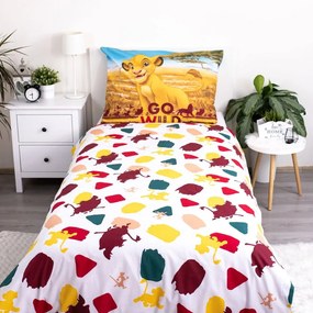 Bawełniana pościel dziecięca jednoosobowa 140x200 cm Lion King – Jerry Fabrics