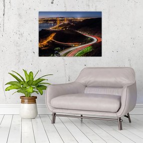 Obraz na szkle - Golden Gate Bridge (70x50 cm)