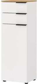 Biała wysoka szafka łazienkowa 39x111 cm Menen – Germania
