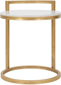 Okrągły stolik z marmurowym blatem ø 40,5 cm Round Marble – Mauro Ferretti