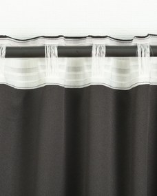 Zasłona BASIC na taśmie marszczącej 140x260cm czarny 1 szt.