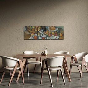 Obraz - Paul Cezanne, The Basket of Apples, reprodukcje (z zegarem) (90x30 cm)