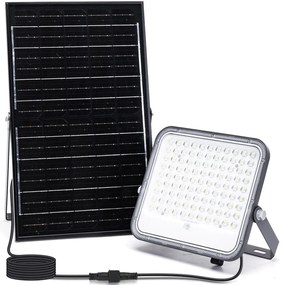 Aigostar - LED RGBW 150W solarny reflektor 3,4V IP66 z pilotem