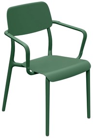 Krzesło ogrodowe z podłokietnikiem Rimo Pine Green FERNE