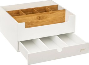 Organizer bambusowy na kosmetyki, 1 szufladka