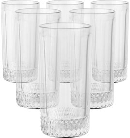 Altom Zestaw wysokich szklanek Luca 360 ml, 6 szt.