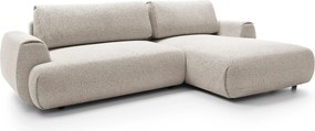 Masseno Narożnik ZEST z funkcją spania i pojemnikiem na pościel Narozniki L, Rozkładana sofa - Szary, PUENTE 09