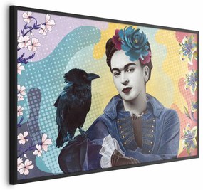 Plakat Totemiczna Frida 30x21 cm z ramą czarną bez marginesu ARTGEIST B
