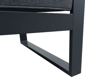 Zestaw mebli ogrodowych antracyt tarasowy 4 el. aluminiowych sofa, kanapa