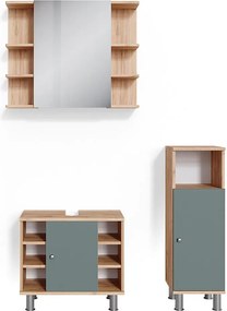 Zestaw mebli łazienkowych zielony 60x32x54 fynn