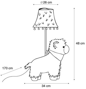 Lampa stołowa Dla dzieci Alpaka biała - Alma Dla dzieci Oswietlenie wewnetrzne