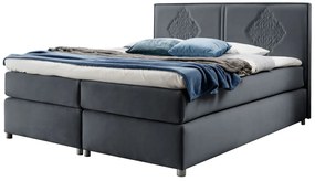 Ciemnoszare łóżko kontynentalne 5 rozmiarów M7-S71