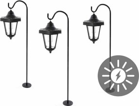 Lampa solarna ogrodowa latarnia LED komplet 3szt