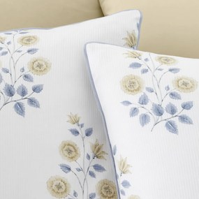 Biała adamaszkowa pościel dwuosobowa 260x220 cm Eloise Floral – Bianca