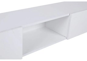 Biała szafka pod TV 180x30x25 cm Wagna – Kalune Design