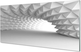 Panel szklany do Kuchni Tunel ze Stożków 3D