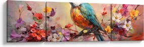Obraz - Malowanie ptaka (170x50 cm)