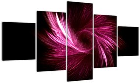 Obraz - różowa abstrakcja (125x70 cm)