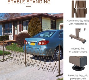 Outsunny OGRODZENIE HARMONIJKOWE 405 cm w biurowcu, ogrodzenie na private event | Aosom PL
