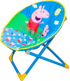 Składane krzesełko dla dzieci PEPPA PIG, niebieskie