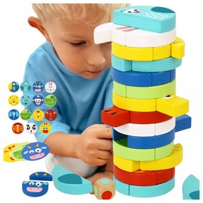 Tooky toy gra zręcznościowa klocki zwierzęta certyfikat fsc