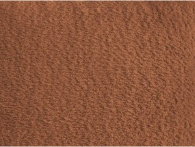 Pomarańczowy rozkładany/ze schowkiem narożnik z materiału bouclé (lewostronny/z szezlongiem) Montaigne – Bobochic Paris