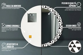 Trójkąty geometria Lustro dekoracyjne okrągłe