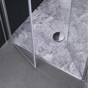 Drzwi prysznicowe magnetyczne do wnęki "Siviglia" ze szkła hartowanego i metalu cm 80x190h