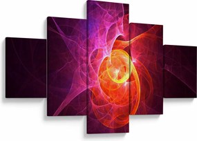 Nowoczesny abstrakcyjny obraz (125x70 cm)