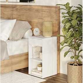 Stolik nocny biały 35x35x65 dany