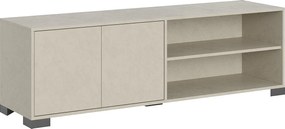 Stojak pod telewizor 2-drzwiowy Lumina 150x40x40 cm, kaszmir z otwartą półką