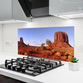 Szkło do Kuchni na Ścianę Piaszczyste Wydmy Pustyni