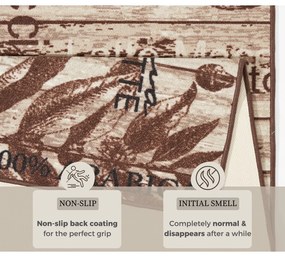 Brązowy chodnik kuchenny Hanse Home Delicious Coffee, 67x180 cm