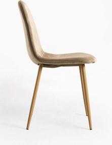 Zestaw 4 Krzese Teok Aksamitne