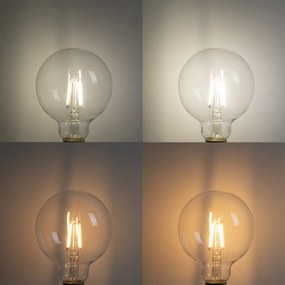 Zestaw 5 inteligentnych żarówek LED E27 G95 4,5W 470lm 2700-6500K