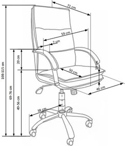 Stylowy fotel gabinetowy Stanley