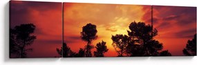 Obraz zachodu słońca (170x50 cm)