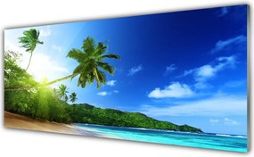 Panel Szklany Tropikalna Panorama Wybrzeża