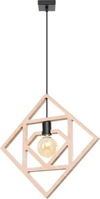 Drewniana skandynawska lampa wisząca K1-E66