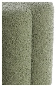 Zielony puf z materiału bouclé Nalani – Light &amp; Living