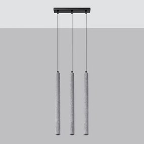 Lampa wisząca PASTELO 3L betonowa