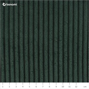 Ciemnozielone tapicerowane łóżko jednoosobowe bez stelaża 120x200 cm Mattis – Meise Möbel