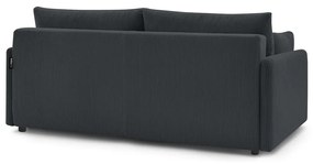 Ciemnoszara sztruksowa rozkładana sofa 211 cm Marcel – Bobochic Paris